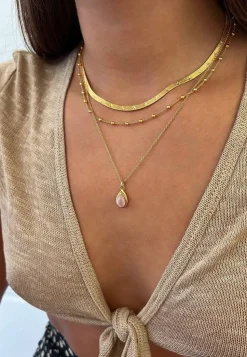 CADENA COLLAR (38+7) BAÑADA EN ORO