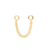 CADENA PENDIENTE CURB BAÑADA EN ORO