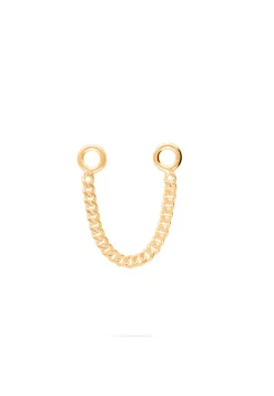 CADENA PENDIENTE CURB BAÑADA EN ORO