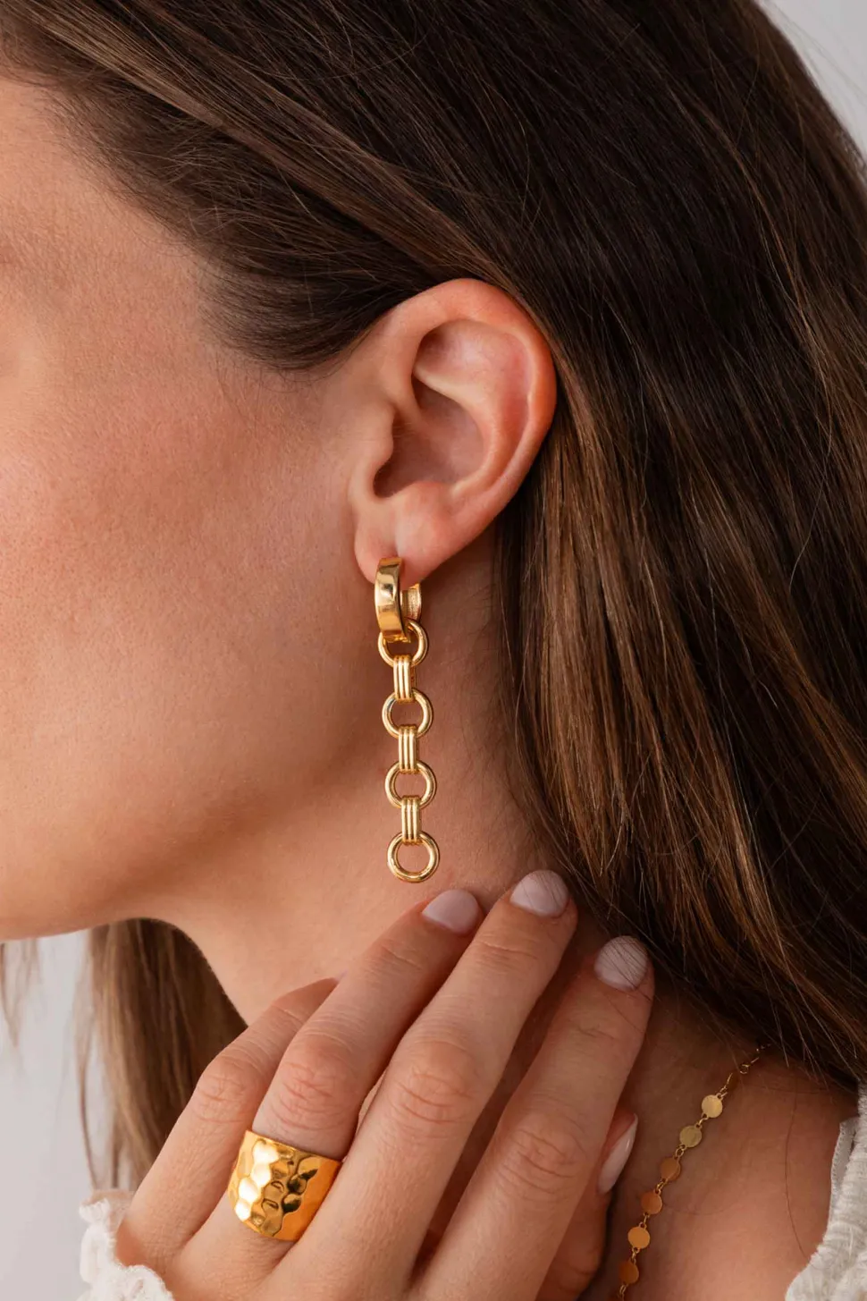 CHARM CHANING BAÑADO EN ORO