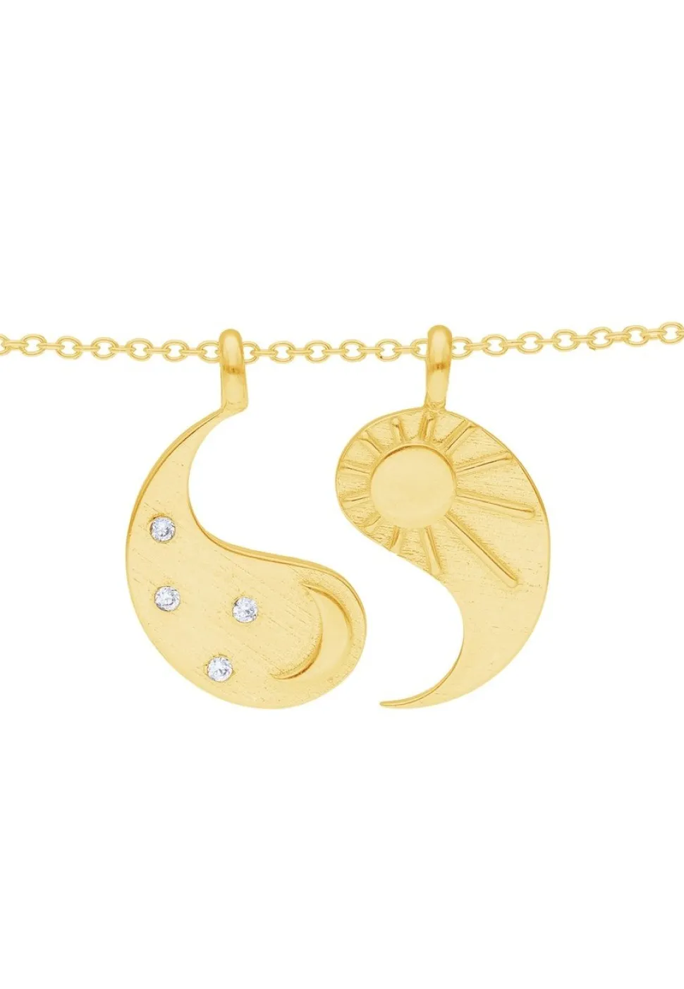 COLLAR AADHA BAÑADO EN ORO