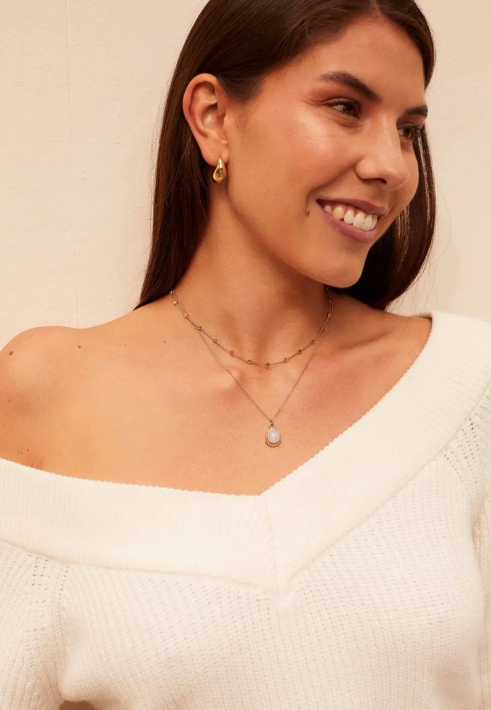 COLLAR ADITI BAÑADO EN ORO