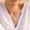 COLLAR GAURA BAÑADO EN ORO