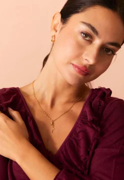 COLLAR GULABE BAÑADO EN ORO