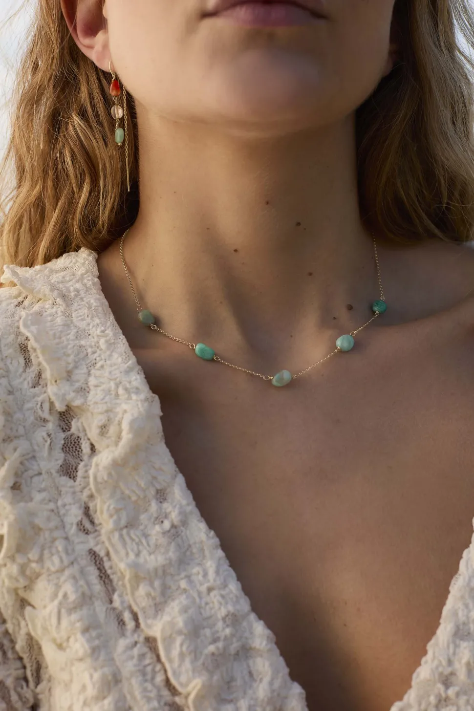 COLLAR KUNDAN BAÑADO EN ORO