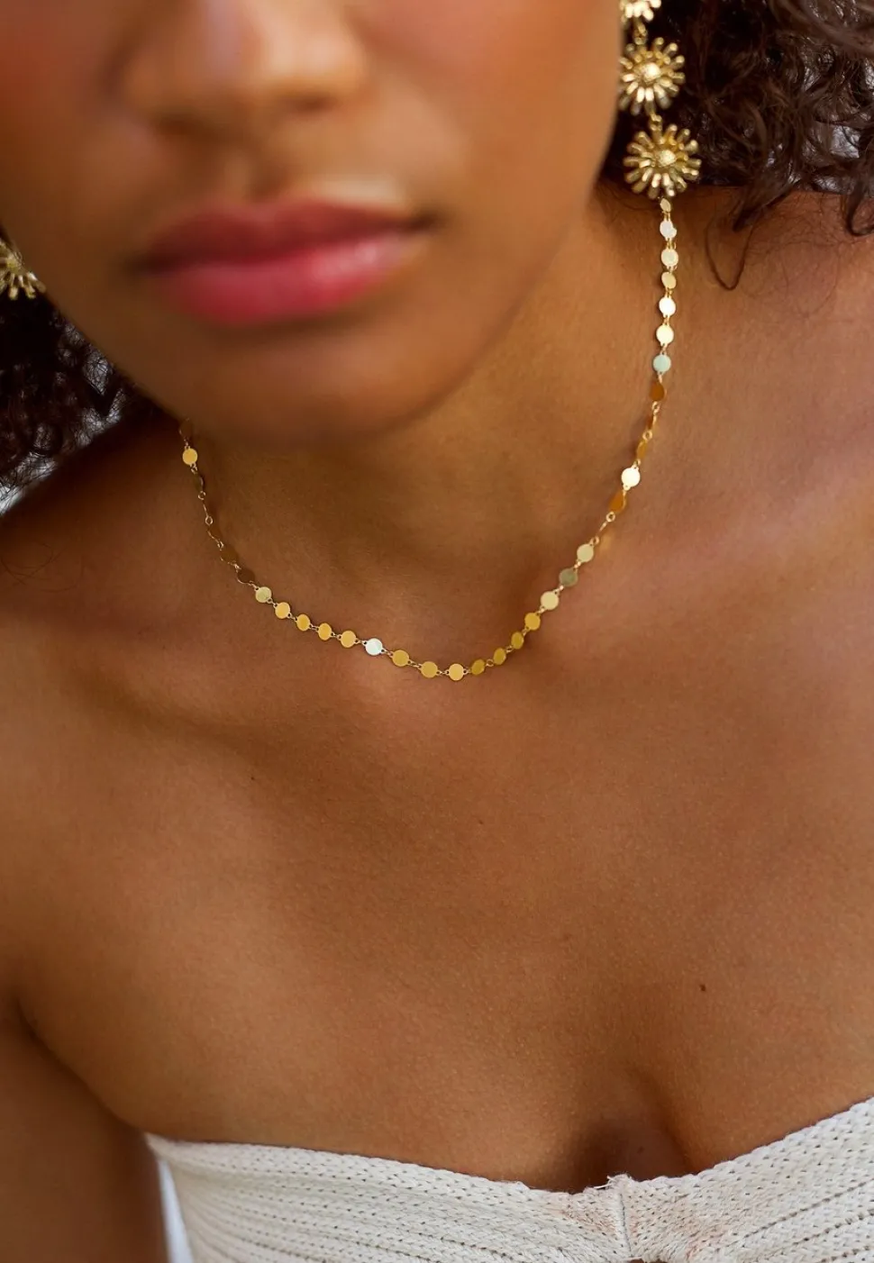 COLLAR MAHATMA BAÑADO EN ORO