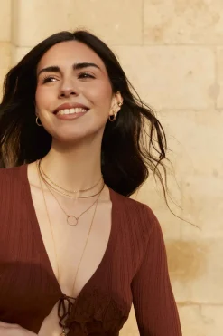 COLLAR MUKTA BAÑADO EN ORO