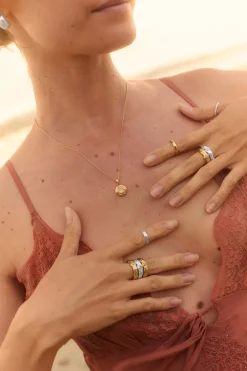 COLLAR PIEDRAS DE NACIMIENTO BAÑADO EN ORO