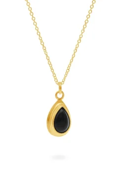 COLLAR RAKA ÓNIX BAÑADO EN ORO