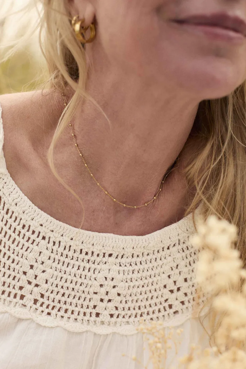 COLLAR UDAY BAÑADO EN ORO