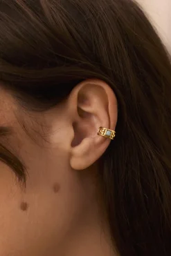 EAR CUFF CHART BAÑADO EN ORO