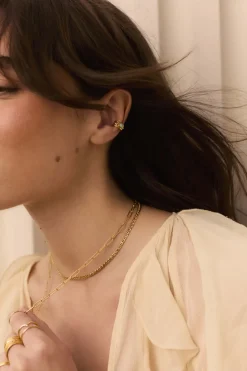 EAR CUFF CHART BAÑADO EN ORO