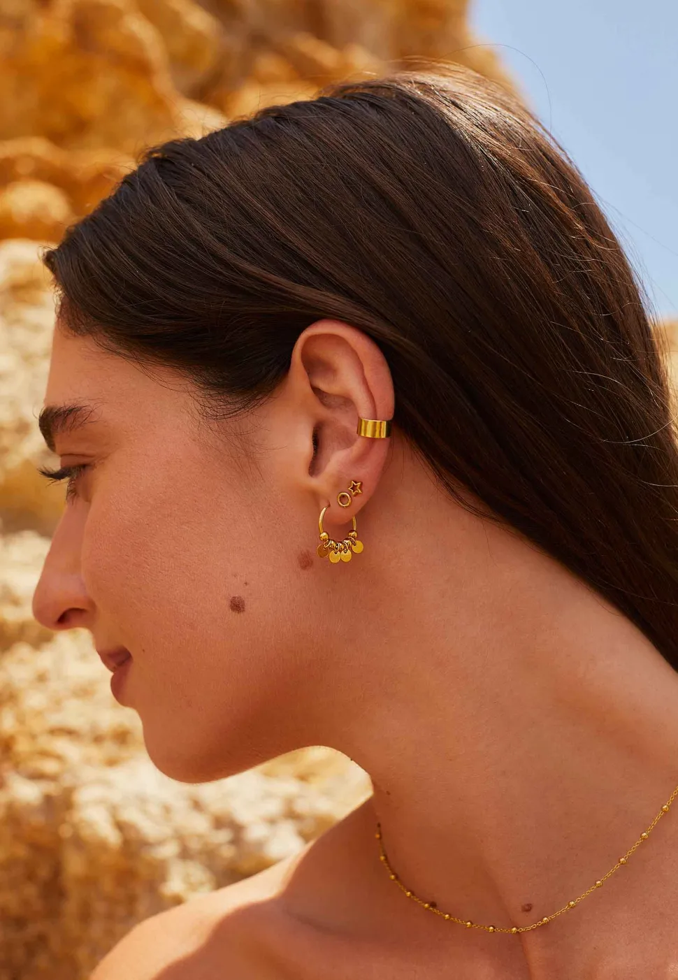 EAR CUFF KANEE BAÑADO EN ORO