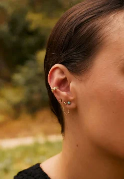 EAR CUFF QALAMAT BAÑADO EN ORO