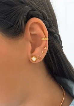 EAR CUFF QALAMAT BAÑADO EN ORO