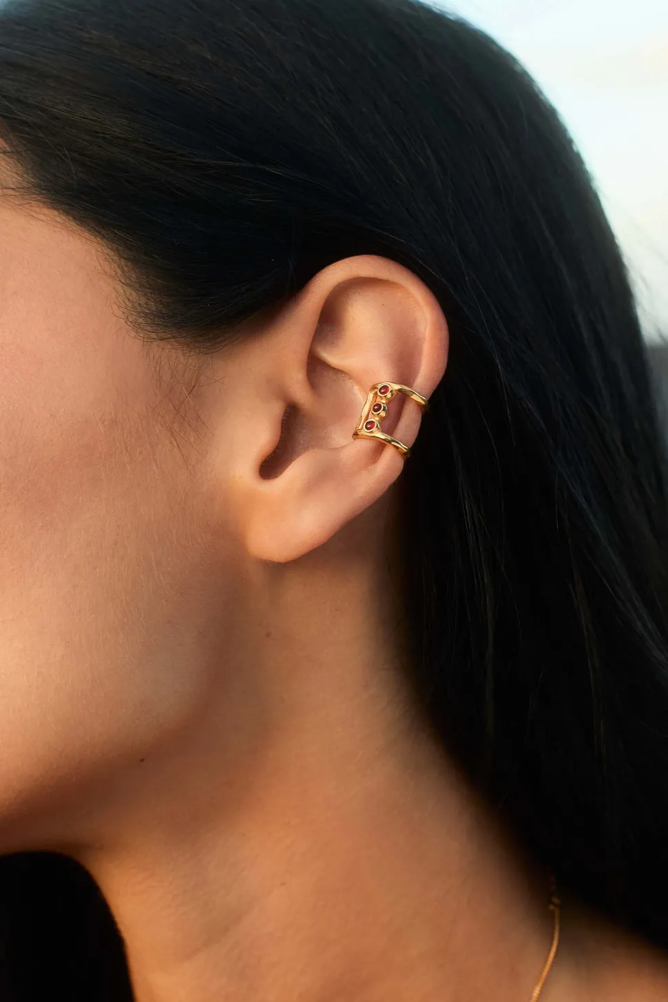 EAR CUFF TESIT BAÑADO EN ORO
