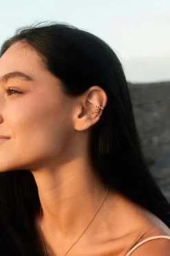 EAR CUFF TESIT BAÑADO EN ORO