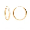 PENDIENTES ACHALA (30MM) BAÑADOS EN ORO