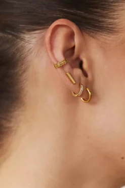 PENDIENTES ACHALA (12MM) BAÑADOS EN ORO