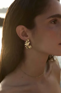 PENDIENTES AKRITI BAÑADOS EN ORO
