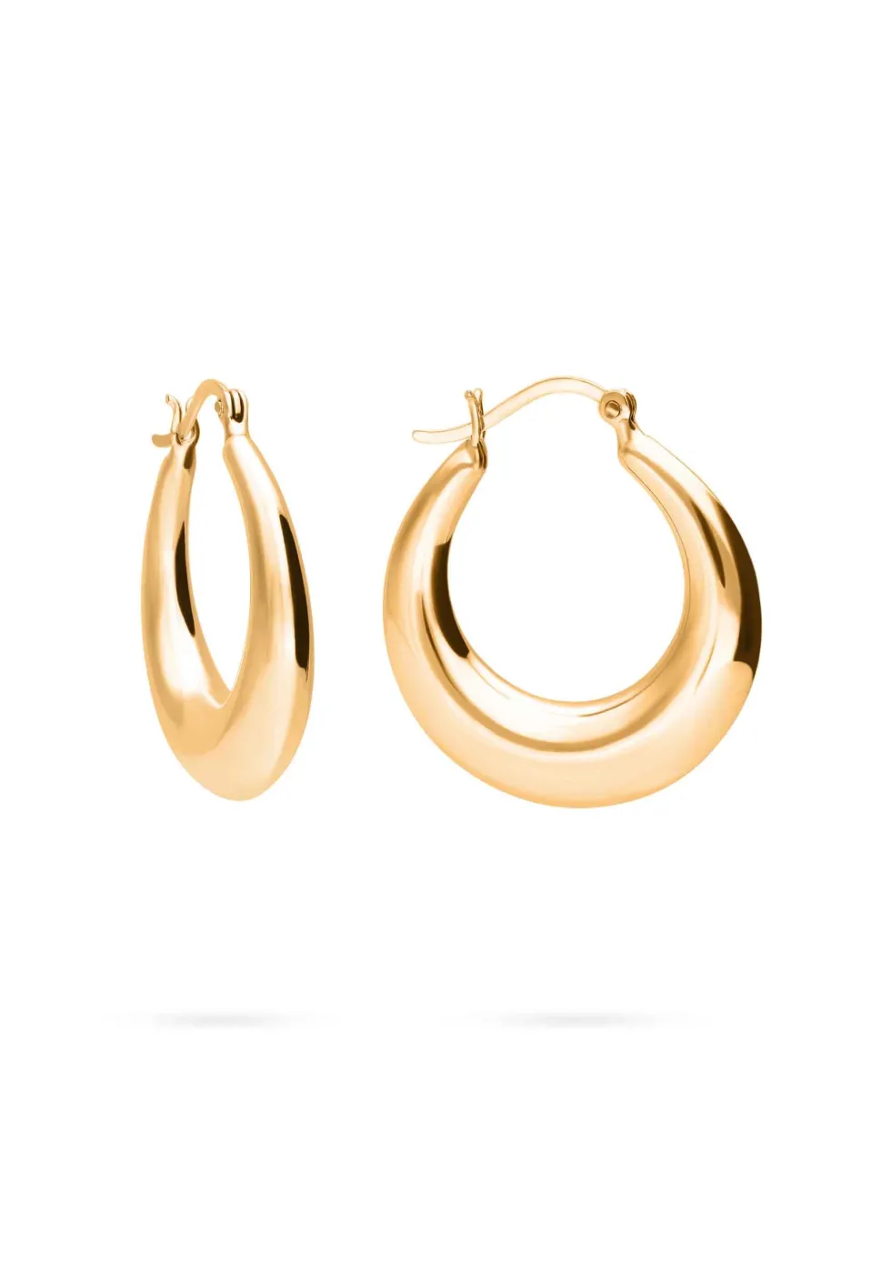 PENDIENTES ALISHA (30MM) BAÑADOS EN ORO