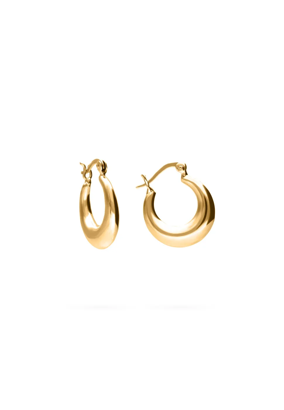 PENDIENTES ALISHA (18MM) BAÑADOS EN ORO