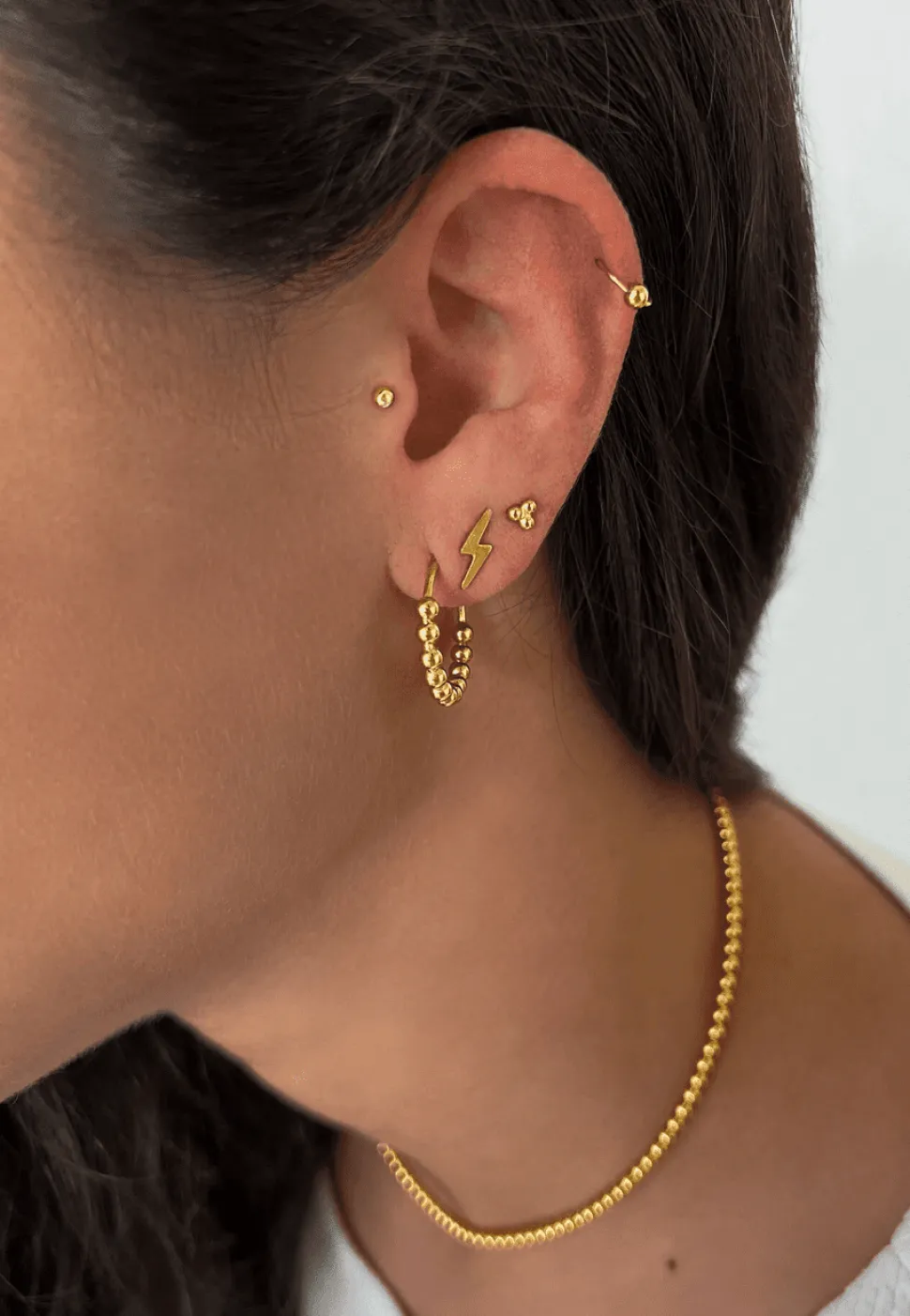 PENDIENTES AMSHU BAÑADOS EN ORO