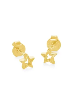 PENDIENTES ASHWINI BAÑADOS EN ORO