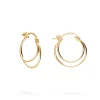 PENDIENTES BLAINE (16MM) BAÑADOS EN ORO
