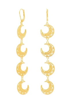 PENDIENTES CHAAND BAÑADOS EN ORO