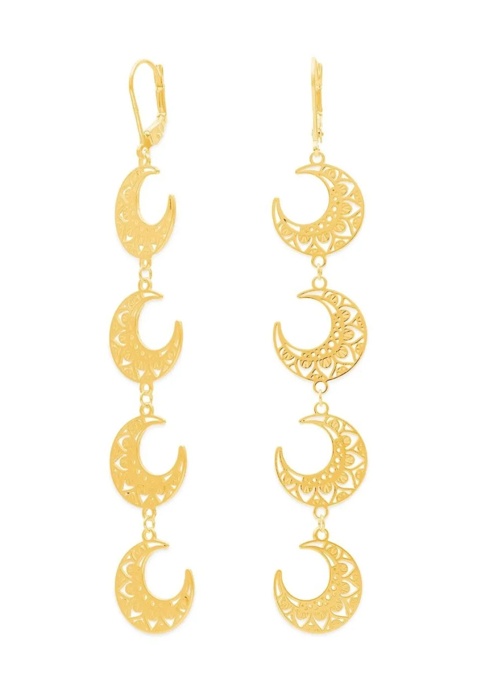 PENDIENTES CHAAND BAÑADOS EN ORO