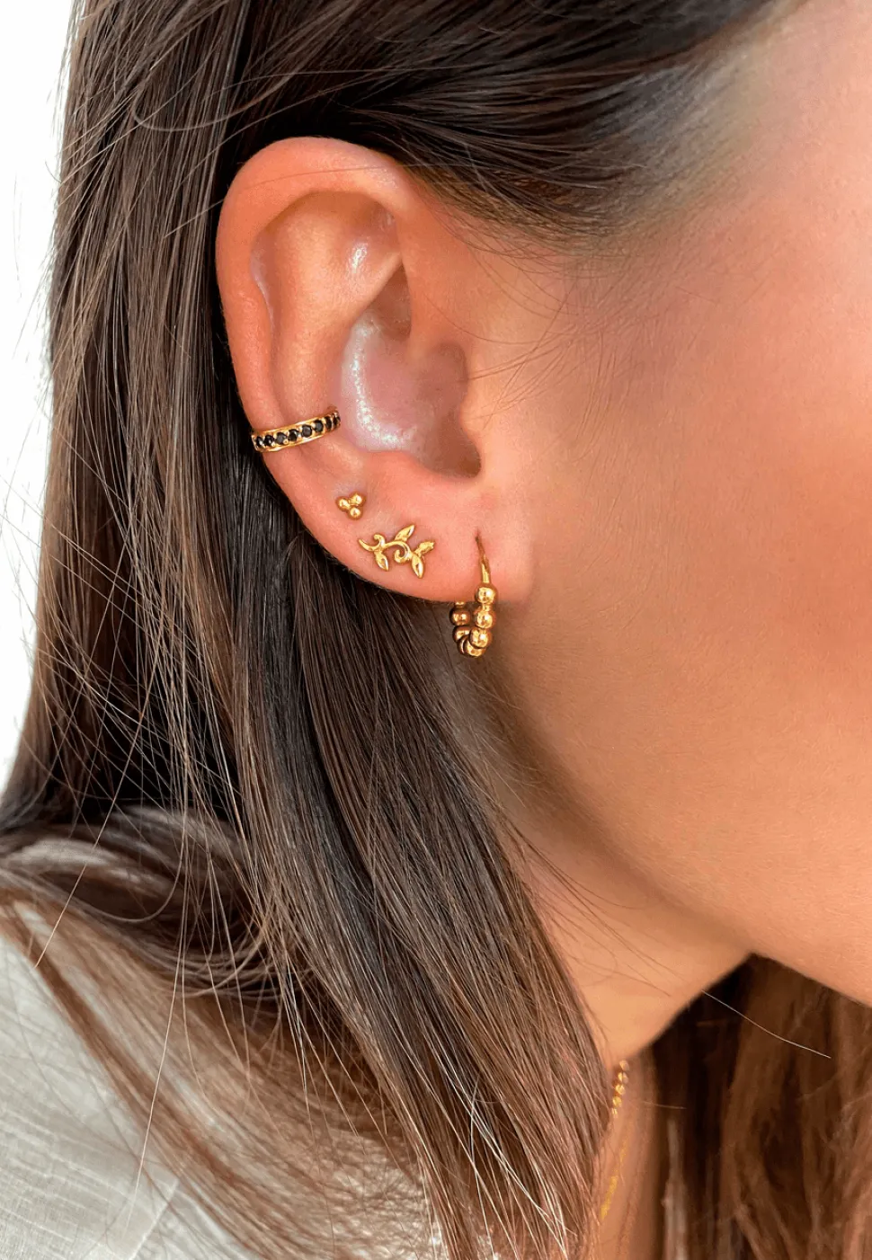 PENDIENTES CHAD BAÑADOS EN ORO