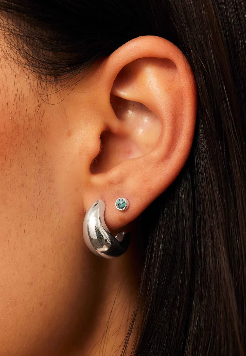 PENDIENTES FIROZA TURQUESA