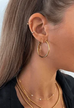 PENDIENTES GARAJ (14MM) BAÑADOS EN ORO
