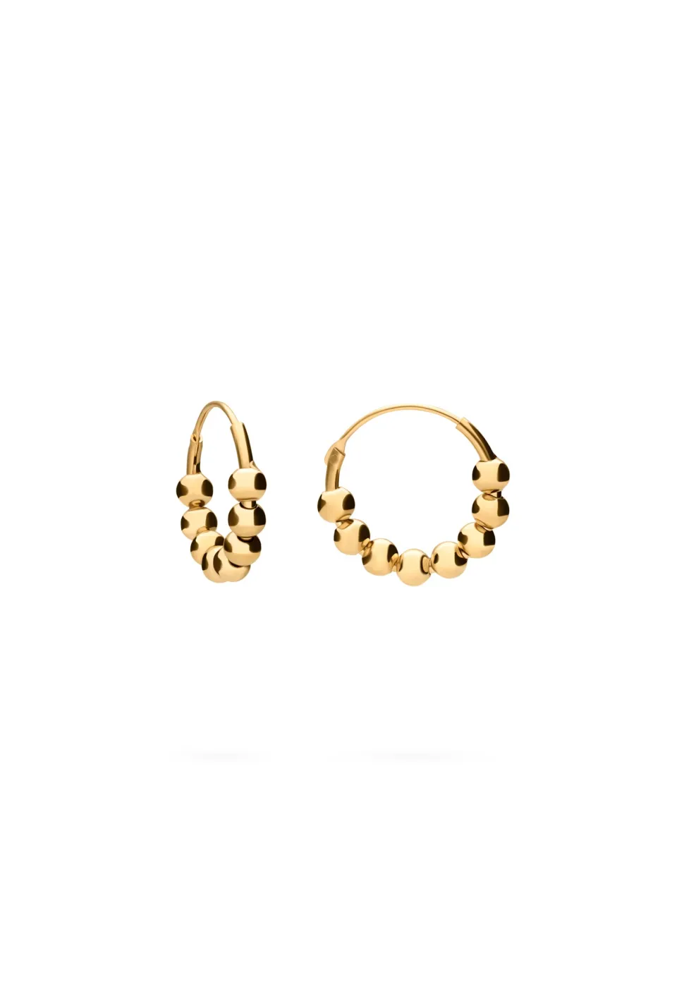 PENDIENTES GEND (14MM) BAÑADOS EN ORO
