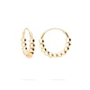 PENDIENTES GEND (18MM) BAÑADOS EN ORO