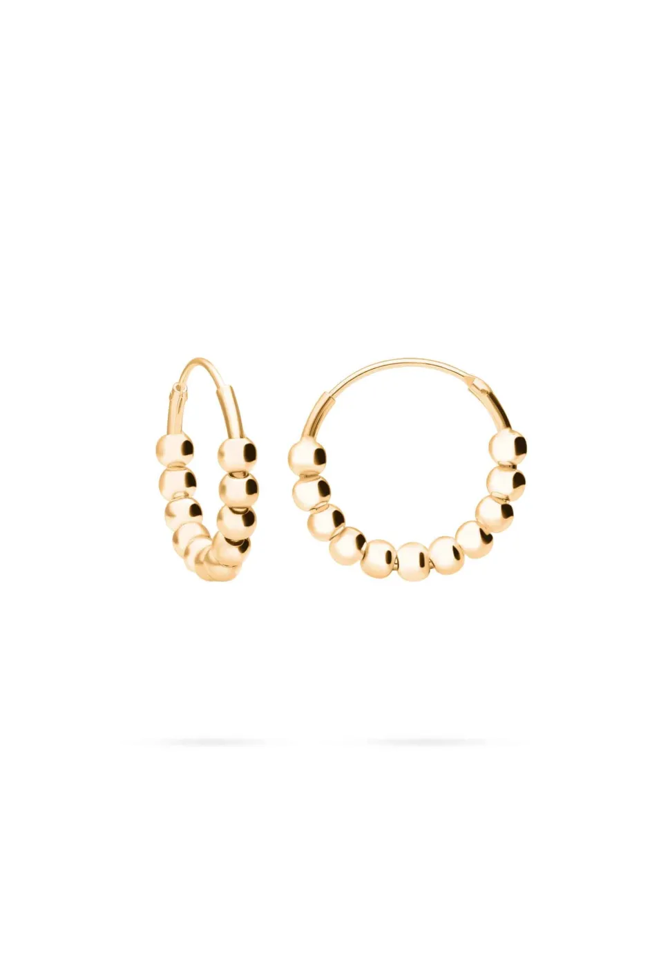 PENDIENTES GEND (18MM) BAÑADOS EN ORO