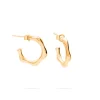 PENDIENTES GUNA (14MM) BAÑADOS EN ORO