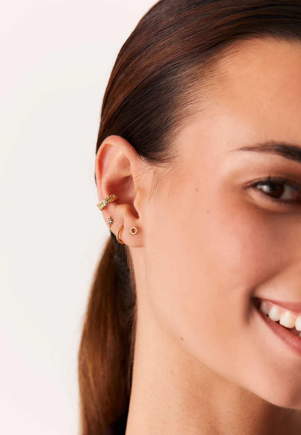 PENDIENTES HALAKON BAÑADOS EN ORO