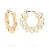 PENDIENTES HEMLATA (30MM) BAÑADOS EN ORO
