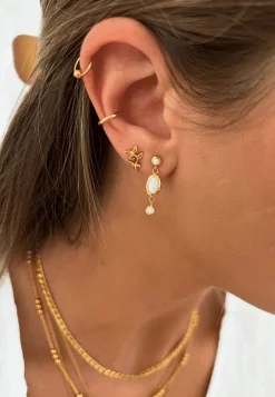 PENDIENTES INDU BAÑADOS EN ORO