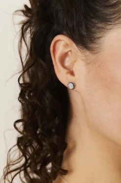 PENDIENTES ISHAAN PIEDRA LUNA