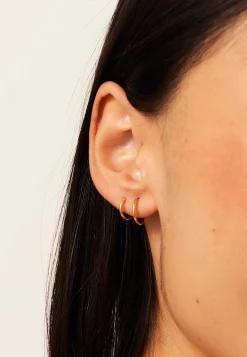 PENDIENTES JIVANA (10MM) BAÑADOS EN ORO