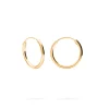 PENDIENTES JIVANA (16MM) BAÑADOS EN ORO