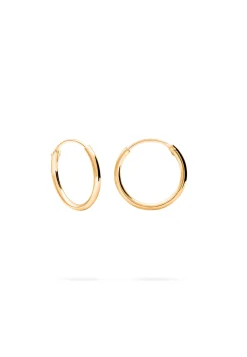 PENDIENTES JIVANA (16MM) BAÑADOS EN ORO