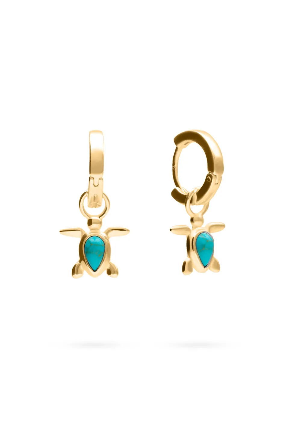 PENDIENTES KACHHUA (10MM) BAÑADOS EN ORO
