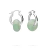 PENDIENTES KAMALA AMAZONITA (16MM)