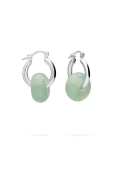 PENDIENTES KAMALA AMAZONITA (16MM)