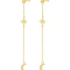PENDIENTES LILAVATI BAÑADOS EN ORO