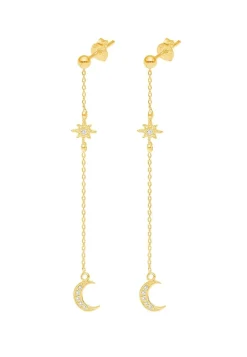 PENDIENTES LILAVATI BAÑADOS EN ORO